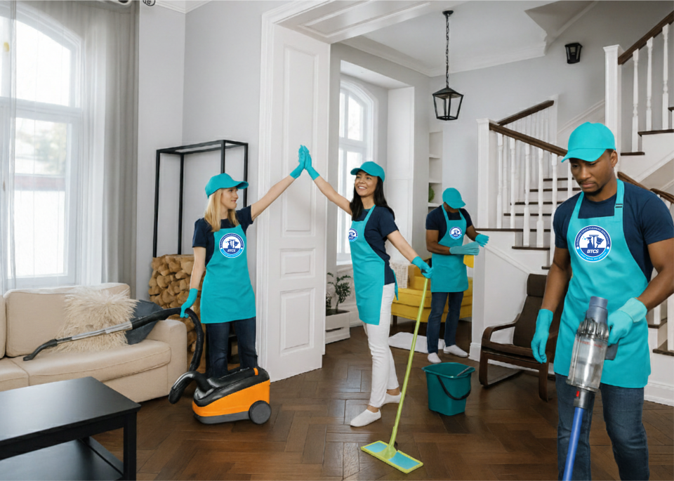 Background checked and trained cleaning professionals